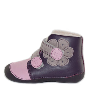 D.D. Step Fuchsia Toddler Winter Boots - Warm, Supportive Leather Shoes From Europe Kids Orthopedic - shoekid.ca