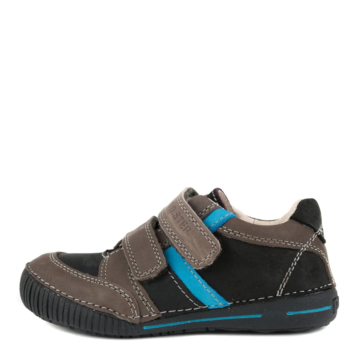 D.D. Step Little Kid Boy Shoes Black And Brown - Supportive Leather From Europe Kids Orthopedic - shoekid.ca