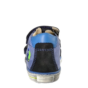 Szamos kid boy sneakers blue with truck decor toddler/little kid/big kid size - TinyShoes