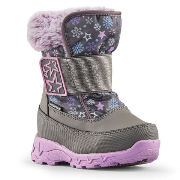 Cougar Soar Charcoal Waterproof  Girls Winter Boots -24C - shoekid.ca