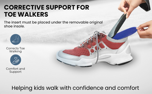 TippyToe Kids Glass Fiber Insoles for Toe Walking, Tip Toe Walking, Idiopathic Toe Walking,Toddlers and Big Kids - shoekid.ca