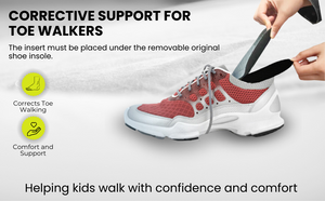 TippyToe Kids Carbon Fiber Insoles for Toe Walking, Tippy Toe Walking, Idiopathic Toe Walking,Toddlers and Big Kids - shoekid.ca
