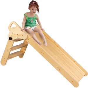 TIPPYTOE Wonderland: Foldable Pikler Ladder & Slide in Timeless Scandinavian Style - A Joyful, Safe Adventure in Your Playroom - shoekid.ca