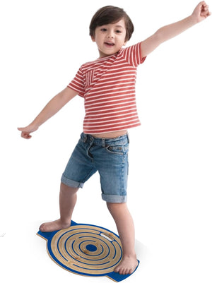 Mindful Moves: TippyToe Eco-Friendly Wooden Labyrinth Balance Board - A Creative Journey of Coordination & Puzzle-Solving for Ages 4-14 - shoekid.ca