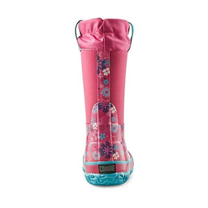 Cougar Winter Floral Raspberry Waterproof Neoprene Girls Winter Boots -35C - shoekid.ca