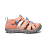 KEEN SEACAMP II CNX PAPAYA PUNCH/MARINA LITTLE/BIG KIDS SANDALS (WATER FRIENDLY) - shoekid.ca