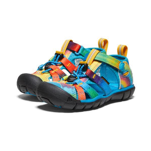 Keen Seacamp II CNX Blue/Original Tie Dye Little/Big Kids Sandals (Water Friendly) - shoekid.ca