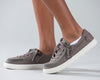 Kid&#39;s Dark Grey BILLY Classic Lace Lows with zipper, showcasing easy on and off feature, functional and stylish shoes for toddlers and kids.