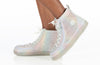 Kid&#39;s Rainbow Crackle BILLY Classic Lace Highs -Shoekid.ca