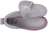 Top view of Grey/Pink BILLY Classic Lace High Tops with canvas upper, showing inner design, suitable for orthotics and wide feet.