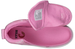 Pink Tie Dye BILLY Street High Tops with wraparound zipper for easy access, ideal for diabetes, plantar fasciitis, and orthotics.