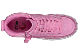 Pink Tie Dye BILLY Street High Tops, diabetic-friendly shoes suitable for plantar fasciitis, bunions, and wide feet.