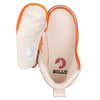 Inside view of BILLY Classic Lace Highs with easy access zipper, showing the inner canvas and printed brand logo. Functional kids shoes.