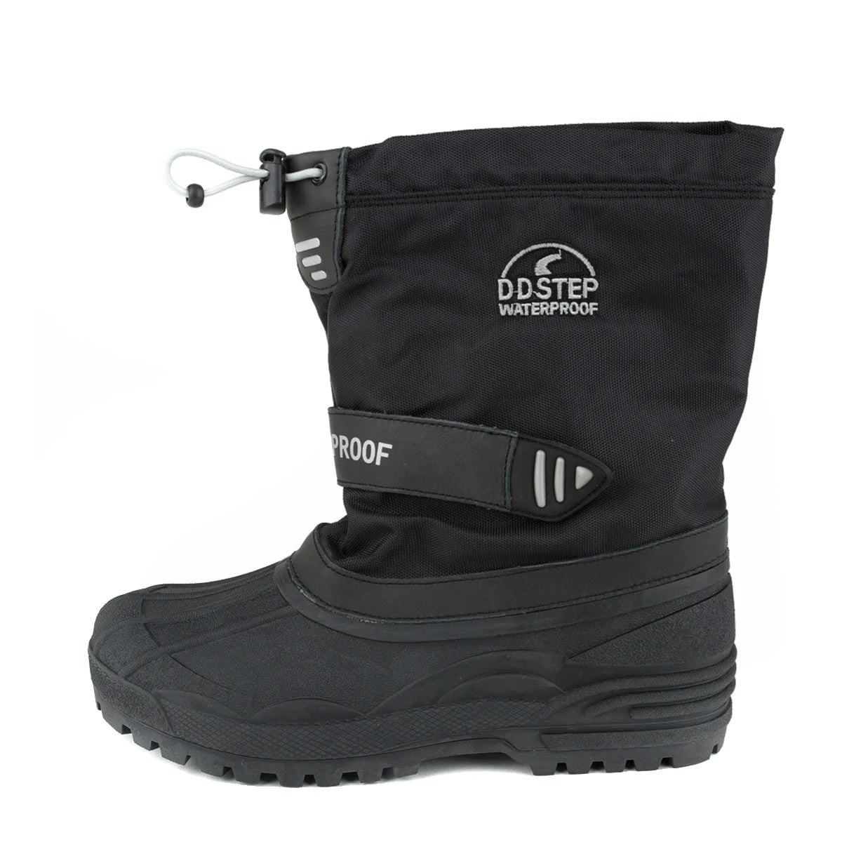 Premium quality snowboots with fleece insulation and waterproof upper in black color. Thanks to its high level of specialization, D.D. Step knows exactly what your child’s feet need, to develop properly in the various phases of growth. The exceptional comfort these shoes provide assure the well-being and happiness of your child.