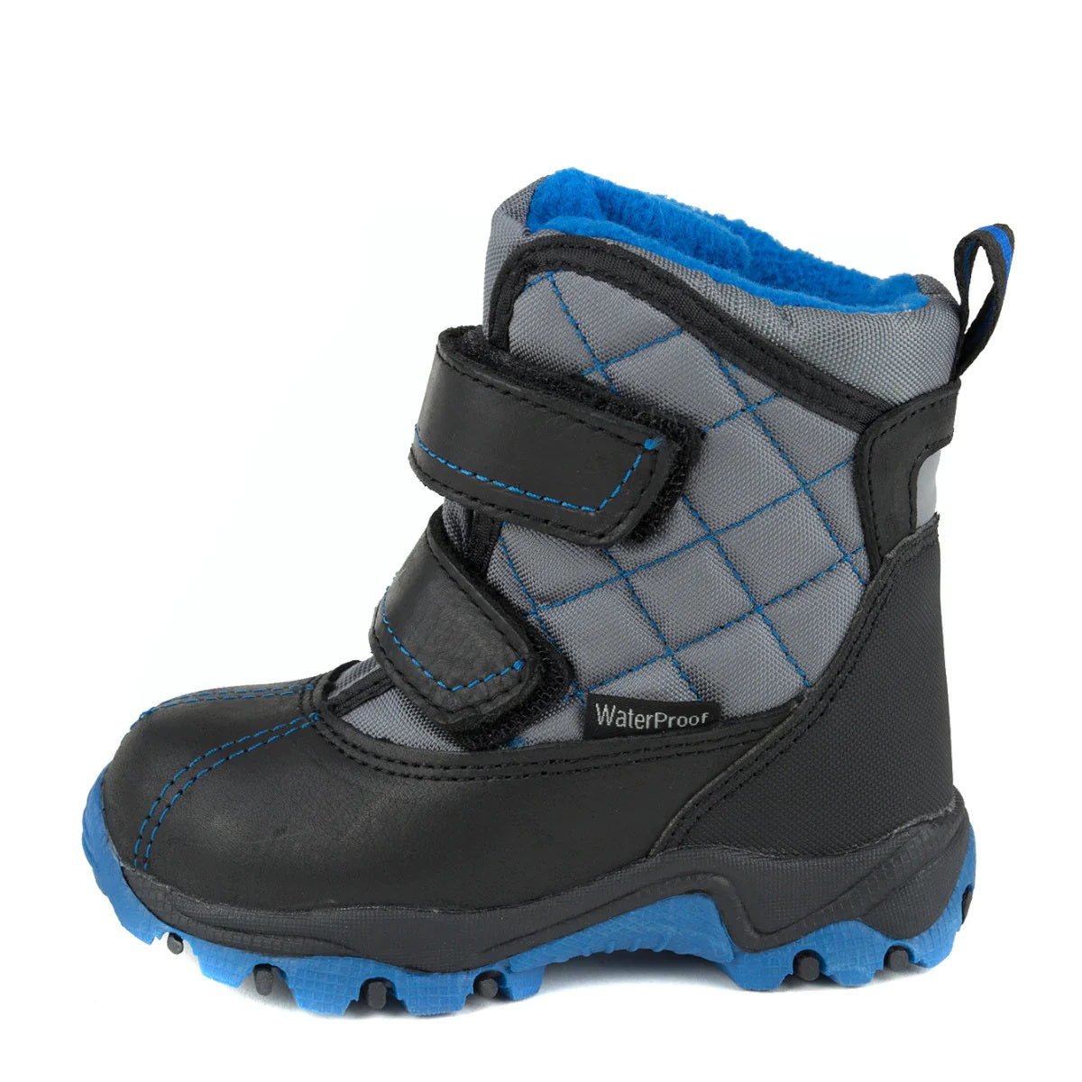 Premium quality snowboots with fleece insulation and waterproof upper with royal blue plaid pattern. Thanks to its high level of specialization, D.D. Step knows exactly what your child’s feet need, to develop properly in the various phases of growth. The exceptional comfort these shoes provide assure the well-being and happiness of your child.