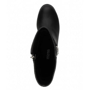 Michael Kors Finley Drake Girls Black Leather Boots - shoekid.ca