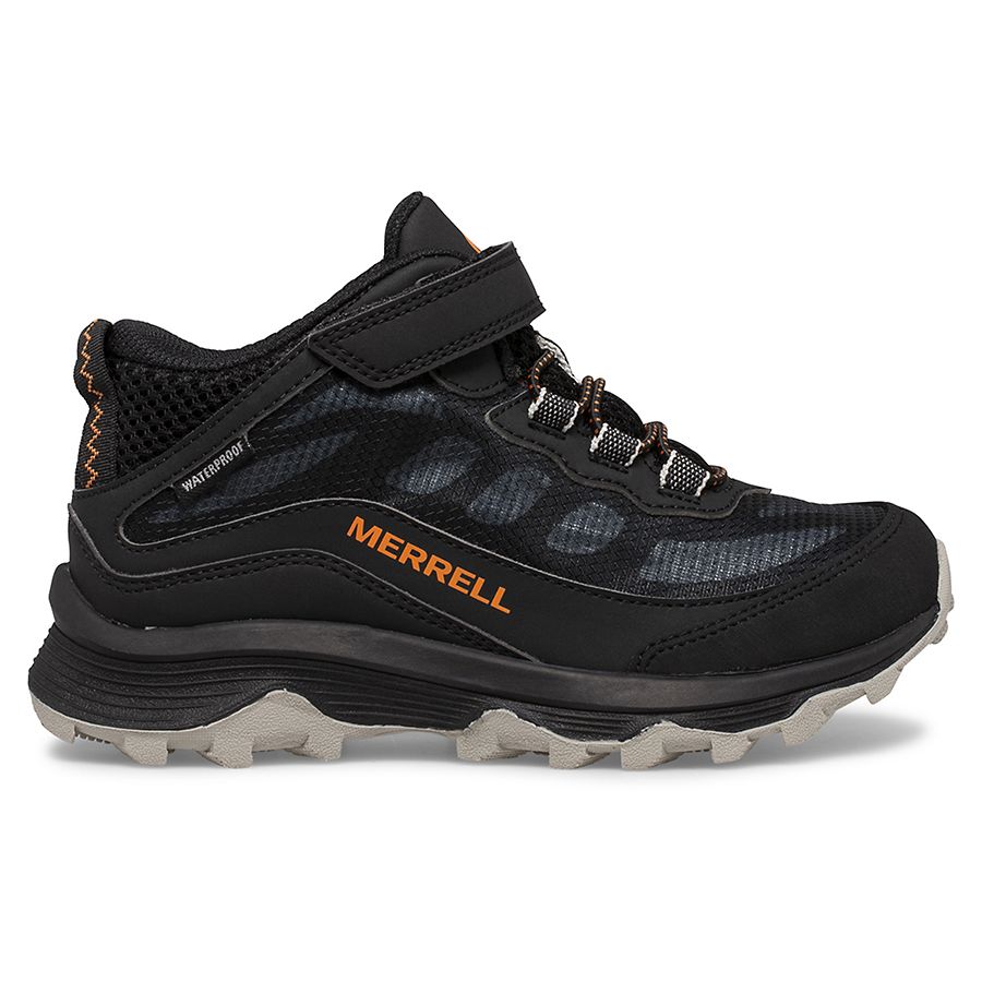 Merrell Big Kid's Moab Speed Mid A/C Waterproof Boys Shoes - shoekid.ca