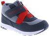 Tsukihoshi Tokyo Boys 100% Waterproof Lightweight Sneaker -Steel Red |Machine Washable Kids &amp; Toddler Casual Shoes