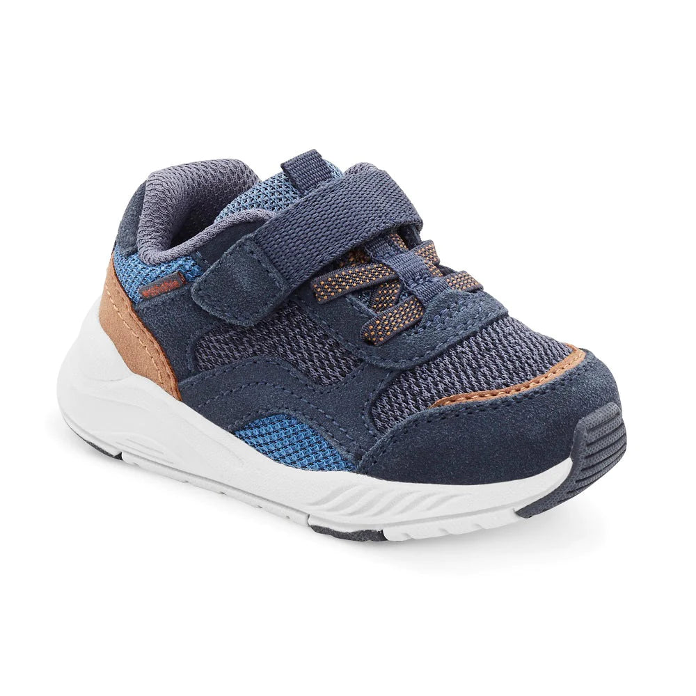 Stride Rite M2P BRIGHTON Navy Toddler Running Shoes - shoekid.ca