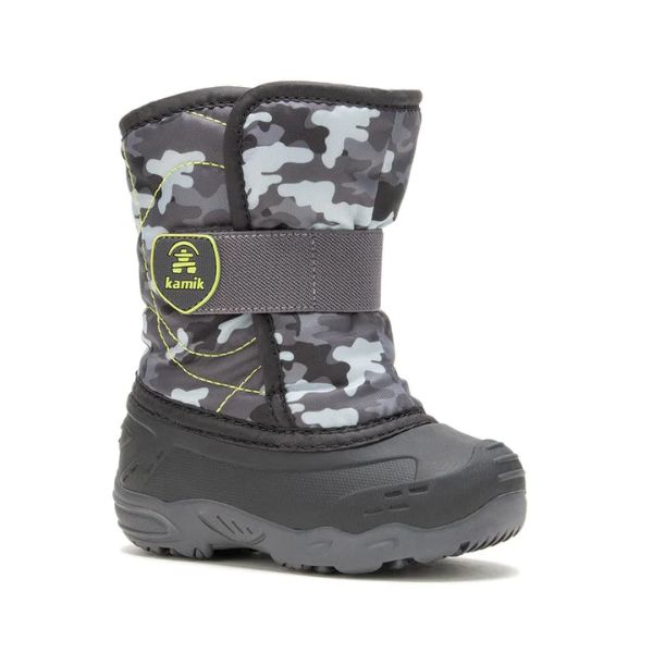 Kamik SnowBug6 Toddler Waterproof Black Winter Boots -23C - shoekid.ca