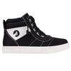 Billy Black BILLY Street Short Wrap High Tops with laces and zipper for easy on and off, perfect for toddlers and big kids.