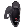 Billy Black BILLY Street Short Wrap High Tops with open zipper, showing removable insoles and functional laces for kids&#39; easy wear.