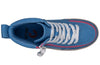 Billy Blue/Pink Speckle Classic Lace High Tops with easy zip entry for kids. Functional and fashionable shoes for toddlers and big kids.