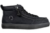 Black BILLY Classic D|R High Tops for diabetes, plantar fasciitis, bunions, wide feet, wheelchair use, and orthotics.