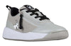 Grey/Black BILLY Sport Court Athletic Sneakers with zipper and laces for easy on/off, kids&#39; functional and fashionable shoes.