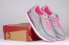 Billy Grey/Fuchsia Joggers with laces and zipper, easy on and off for toddlers and big kids, functional and fashionable footwear.
