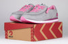 Billy Grey/Fuchsia Joggers with laces and zipper, featuring FlipTop Technology for easy on and off, perfect for toddlers and big kids.