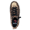 Top view of Billy Leopard Shimmer BILLY Classic Lace Highs, kids&#39; shoes with laces and zipper for easy on and off, leopard print.