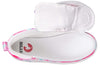 Top view of Billy Pink Watercolor BILLY CS Sneaker High Tops with zipper open, showing easy access and fashion-forward design for kids.
