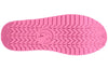 Pink sole of Billy Grey/Fuchsia Joggers showcasing traction design. Kids shoes easy on/off, fashionable footwear with laces and zipper.