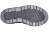 Non-slip sole of Black BILLY Ice Winter Boots, designed for diabetic, plantar fasciitis, bunions, wide feet, and orthotics use.