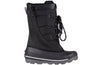 Black BILLY Ice Winter Boots for diabetics, plantar fasciitis, bunions, wide feet, extra wide feet, wheelchair use, orthotics.