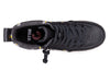 Top view of Black Daisy BILLY Classic Lace High Tops with zipper, showcasing easy on-off design for toddlers and kids.
