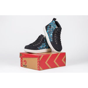 Billy Black Graffiti Classic D|R II High Tops Adaptive Sneaker (EasyOn) - shoekid.ca