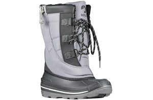 Black/Grey BILLY Ice II Winter Boots for wide feet, diabetes, plantar fasciitis, bunions, wheelchair use, and orthotics.