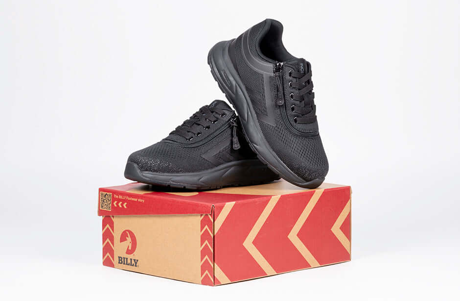 Black to the Floor BILLY Sport Inclusion Athletic Sneakers -Shoekid.ca