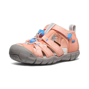 KEEN SEACAMP II CNX PAPAYA PUNCH/MARINA LITTLE/BIG KIDS SANDALS (WATER FRIENDLY) - shoekid.ca