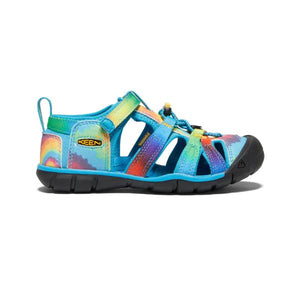 Keen Seacamp II CNX Blue/Original Tie Dye Little/Big Kids Sandals (Water Friendly) - shoekid.ca