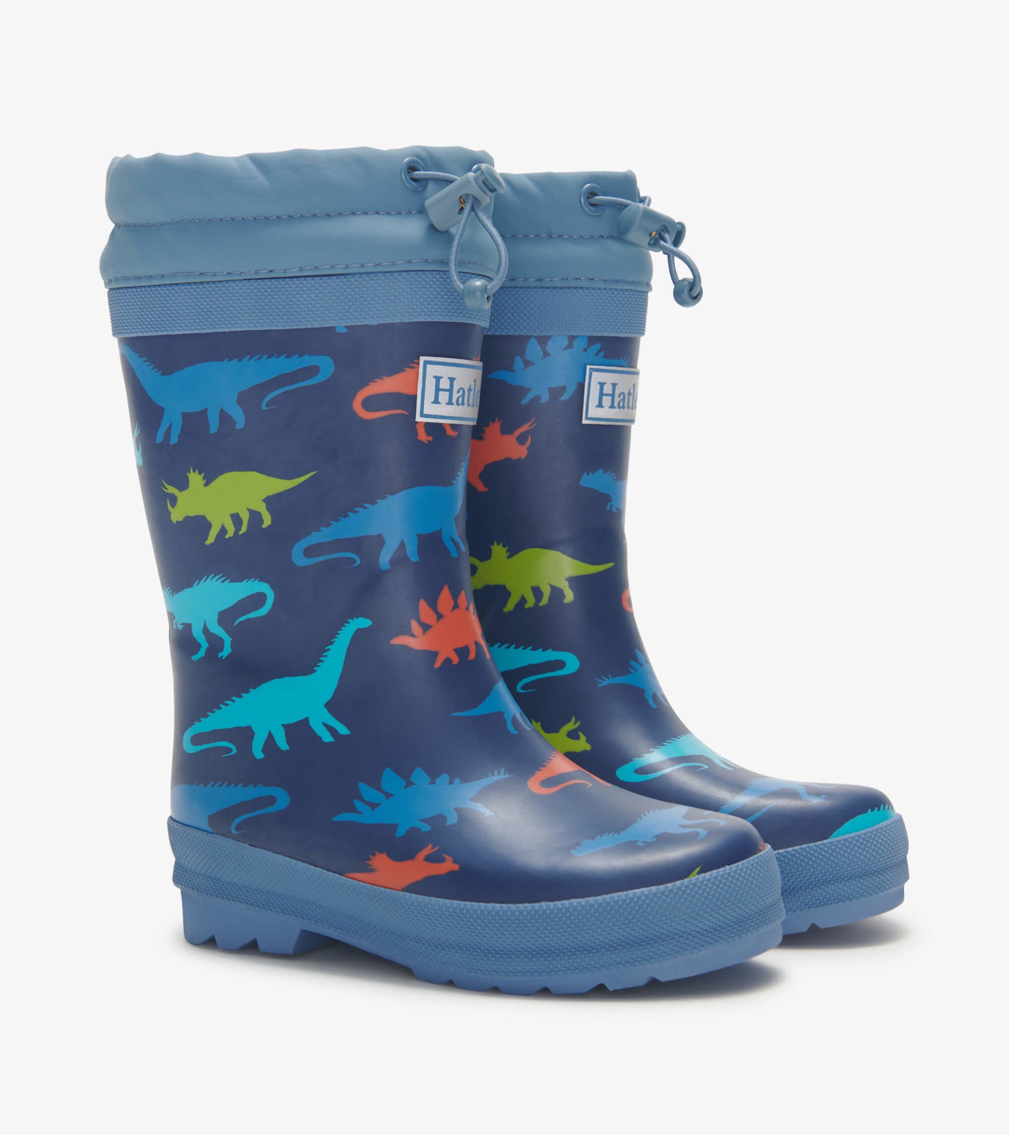 Hatley Dino Silhouettes Sherpa Lined Rain Boots - shoekid.ca