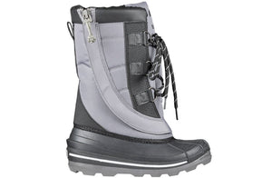 Grey BILLY Ice Winter Boots - Insulated for warmth in -40°C, ideal for diabetes, plantar fasciitis, bunions, wide feet and orthotics.