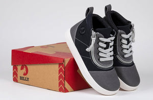 Grey Colorblock BILLY D|R Short Wrap High Tops -Shoekid.ca