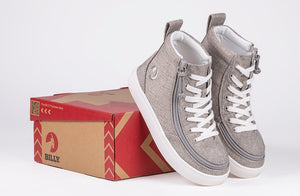 Grey Jersey BILLY Classic Lace Highs -Shoekid.ca