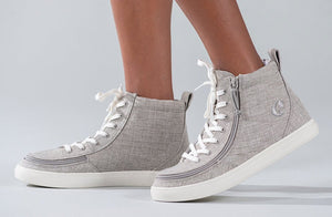 Grey Jersey BILLY Classic Lace Highs -Shoekid.ca