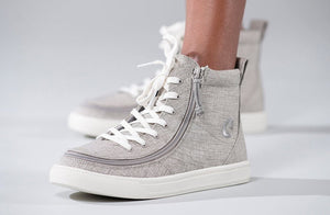 Grey Jersey BILLY Classic Lace Highs -Shoekid.ca