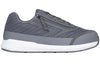 Men&#39;s Charcoal BILLY Goat AFO-Friendly Shoes with orthopedic design, zipper closure, and adjustable insoles for ankle support.