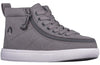 Men&#39;s Grey BILLY Classic D|R High Tops, shoes for diabetes, plantar fasciitis, bunions, wide feet, wheelchair use, and orthotics.